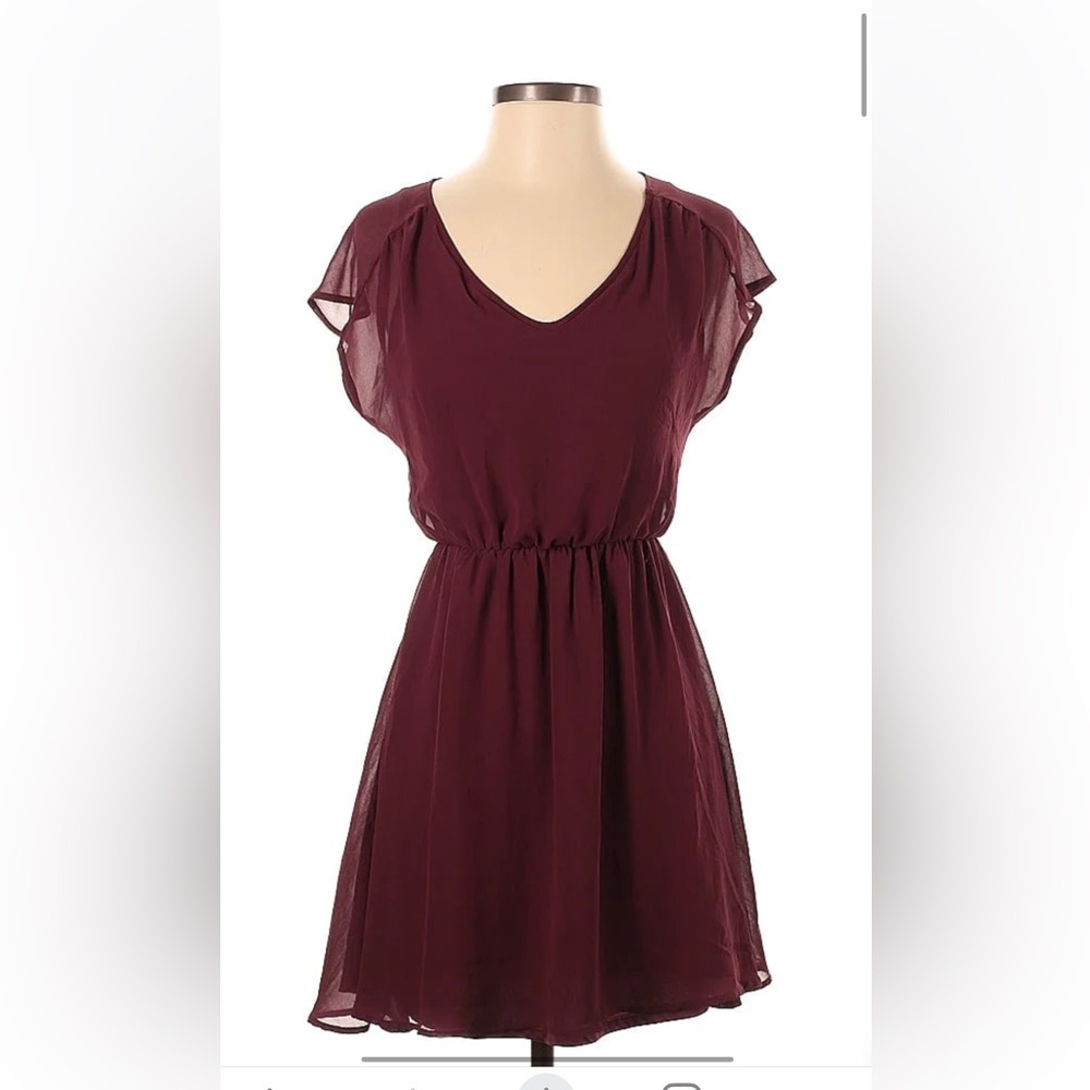 Lush Deep Red Sleeveless Top